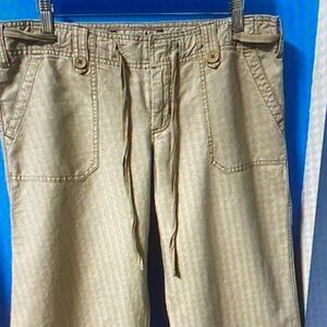 Abercrombie & Fitch Men's Light Khaki Drawstring Joggers